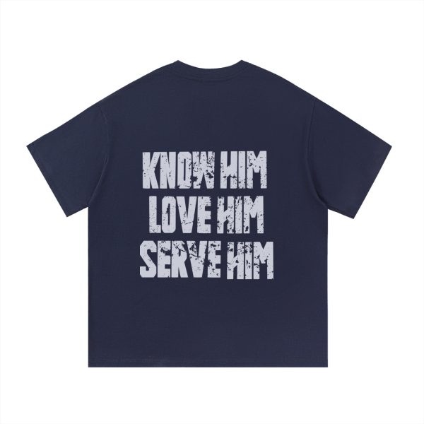 50294ed81fb2460c847220b0e8e5eaa0.jpg Know Him Cotton T-Shirt Navy