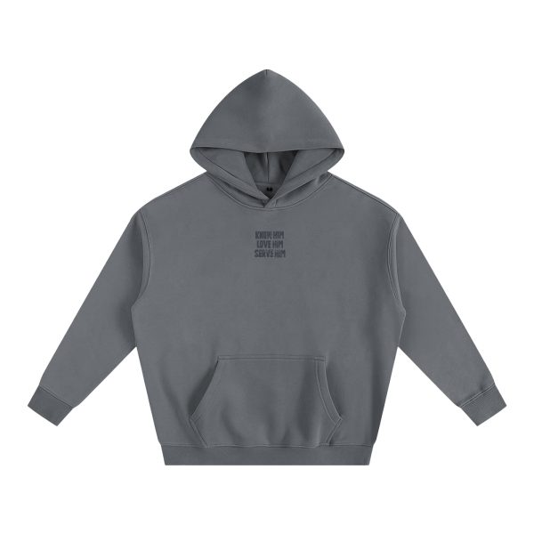 639b937943604cf1bd74d12f40f7d1ac.jpg Know Him Oversize Grey Fleeced Hoodie