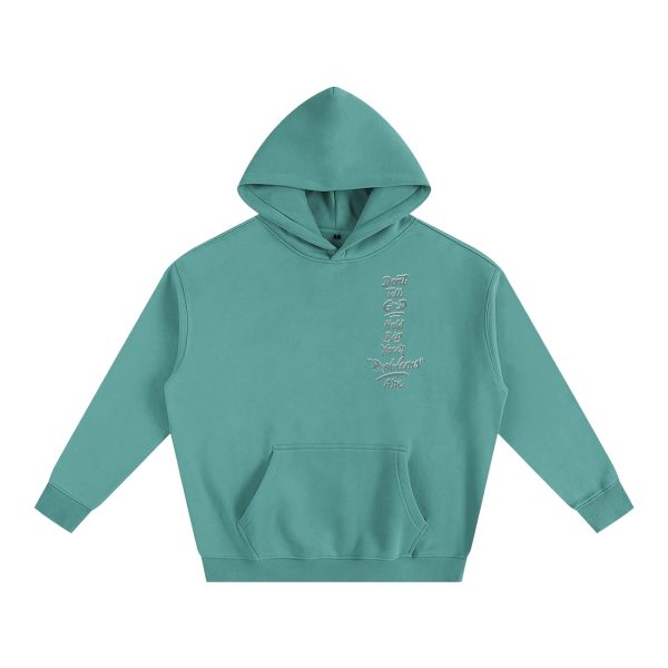 8639fd8ac5c94564bbed2626d35abb0d.jpg God is Bigger Oversize Fleeced Hoodie Green