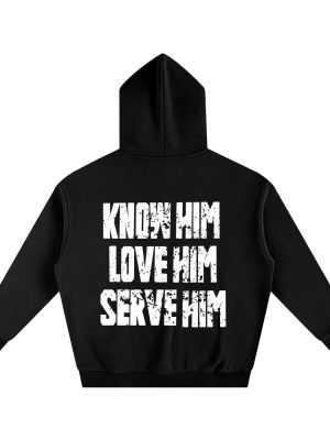 91f22c76d6204d31ae400bc76fffdf98.jpg Know Him Oversize Black Fleeced Hoodie