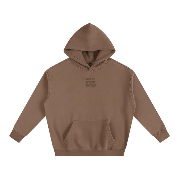 b7b1466268584ad6b44873aa446f11e4.jpg Know Him Oversize Coffee Fleeced Hoodie