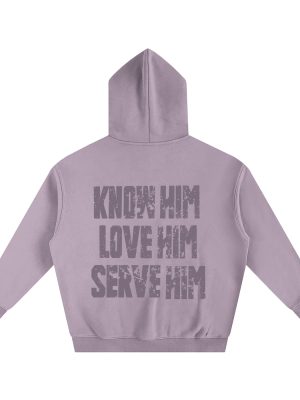 bf387009149842369eaa34d7d833a1ef.jpg Know Him Oversize Purple Fleeced Hoodie
