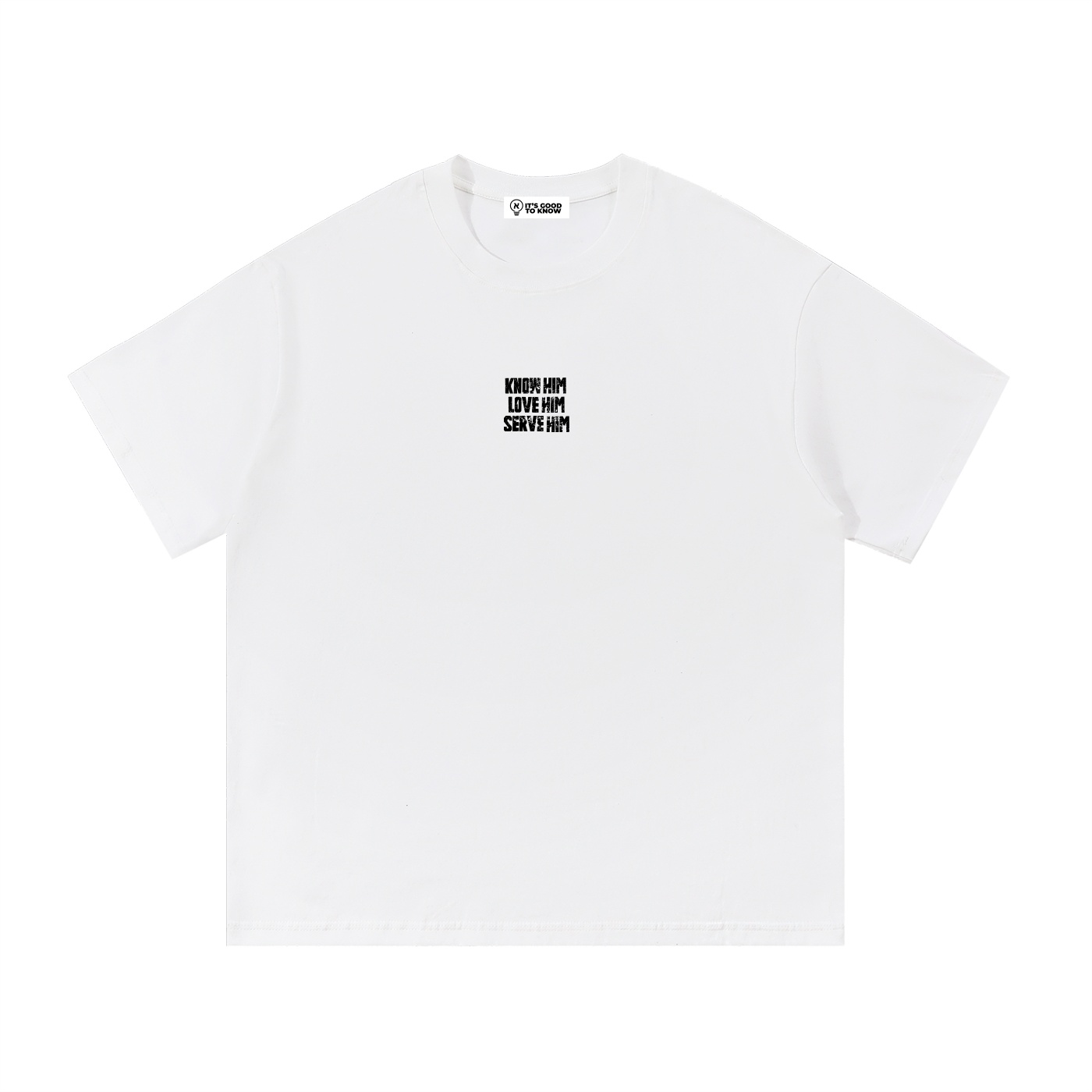 Know Him Cotton T-Shirt White