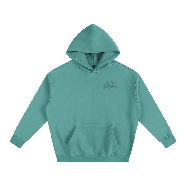 f9b937bb242242b1842beb1e4e43a839.jpg Blessings Green Oversize Fleeced Hoodie